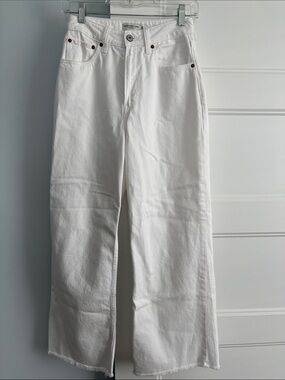 Abercrombie White High-Rise Wide-Leg Curve Love Women’s Jeans